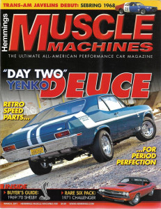 HEMMINGS MUSCLE MACHINES 2011 MAR - YENKO DEUCE, '71 CHALLENGER, '69-70 SHELBY